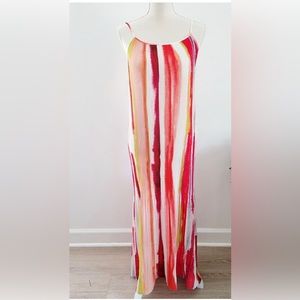 BB Dakota by Steve Madden Bon Voyage Orange/Red Multi Color Maxi X-Small. NWT